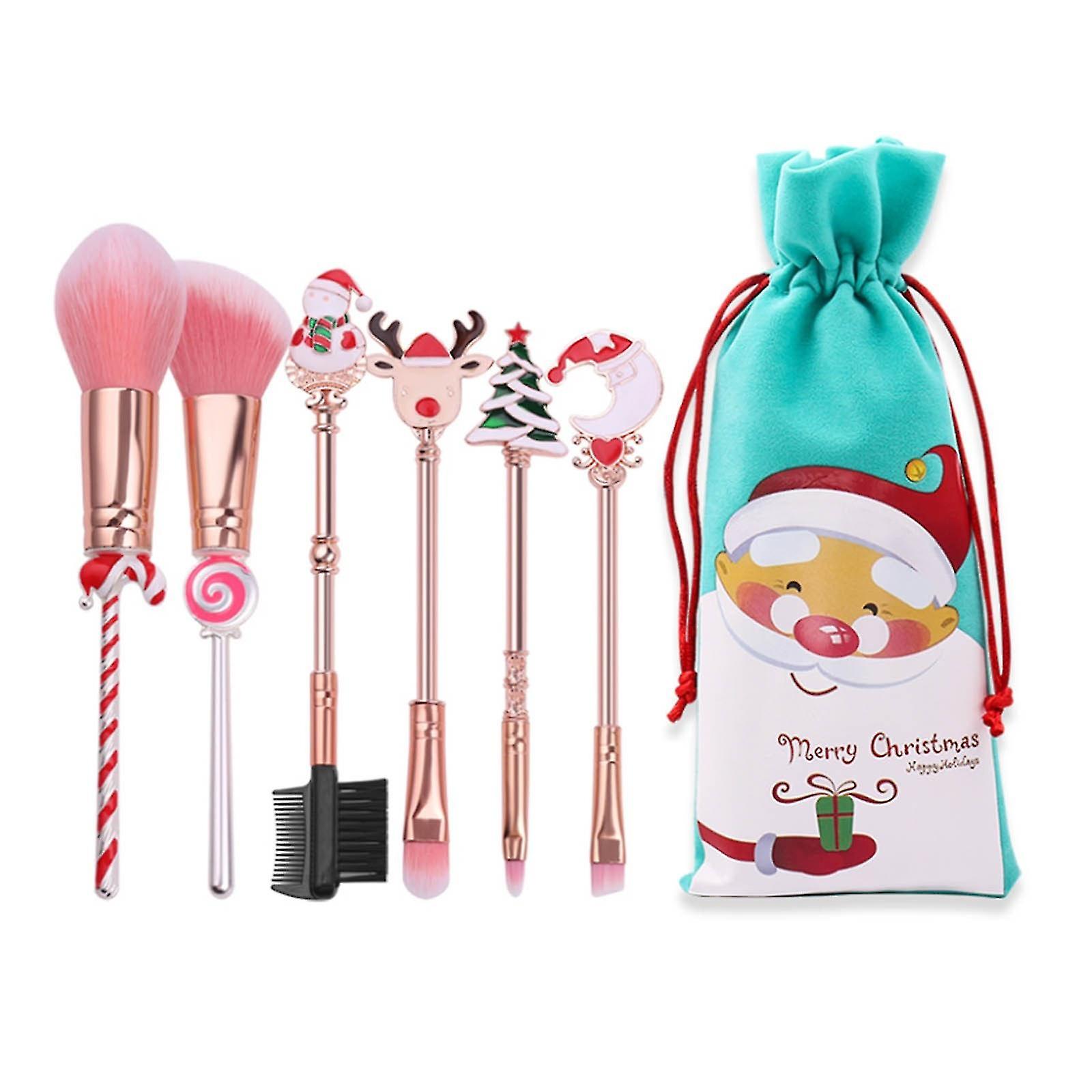 6pcs Makeup Brushes Set With For Blush Foundation