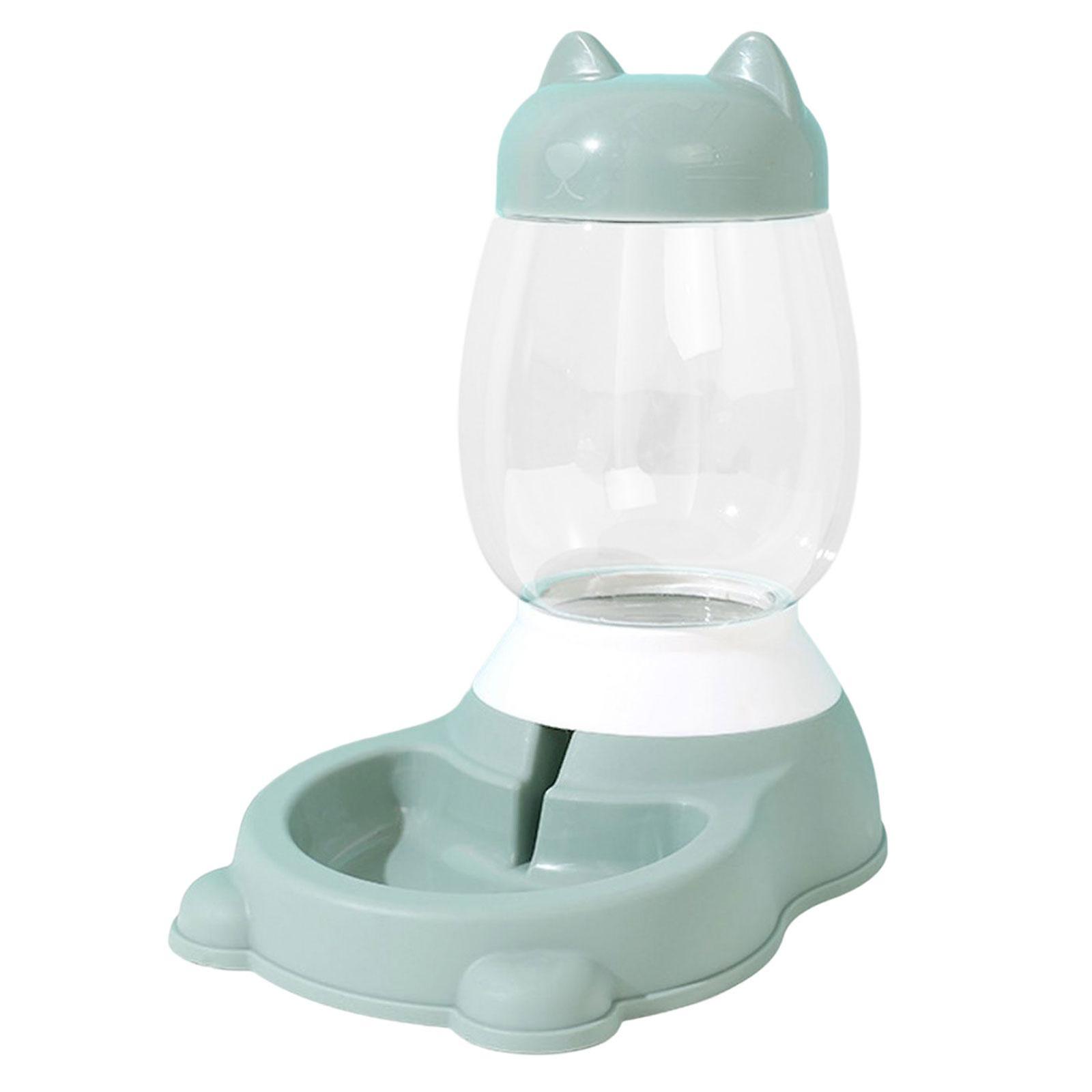 猫フィーダーセットこぼれない重力フードディスペンサー給水器給餌ステーションピンク