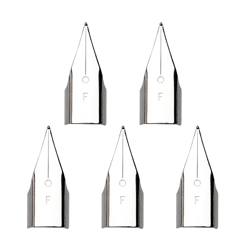 5PCS Pen Nibs 0.38mm/0.5mm Nibs EF/F Straight Pen Tips for Most Fountain Pens