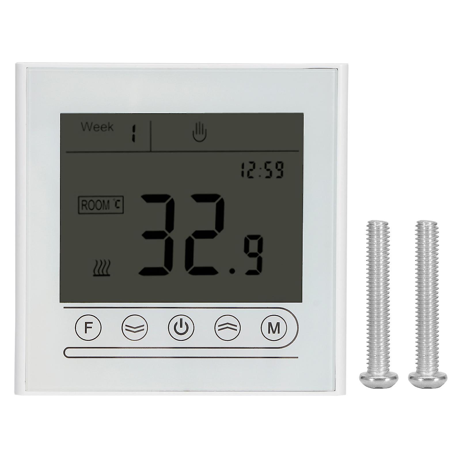 Programmierbarer Thermostat LCD Touchscreen App Sprachsteuerung Temperaturregler für Gaskessel Ac95240v