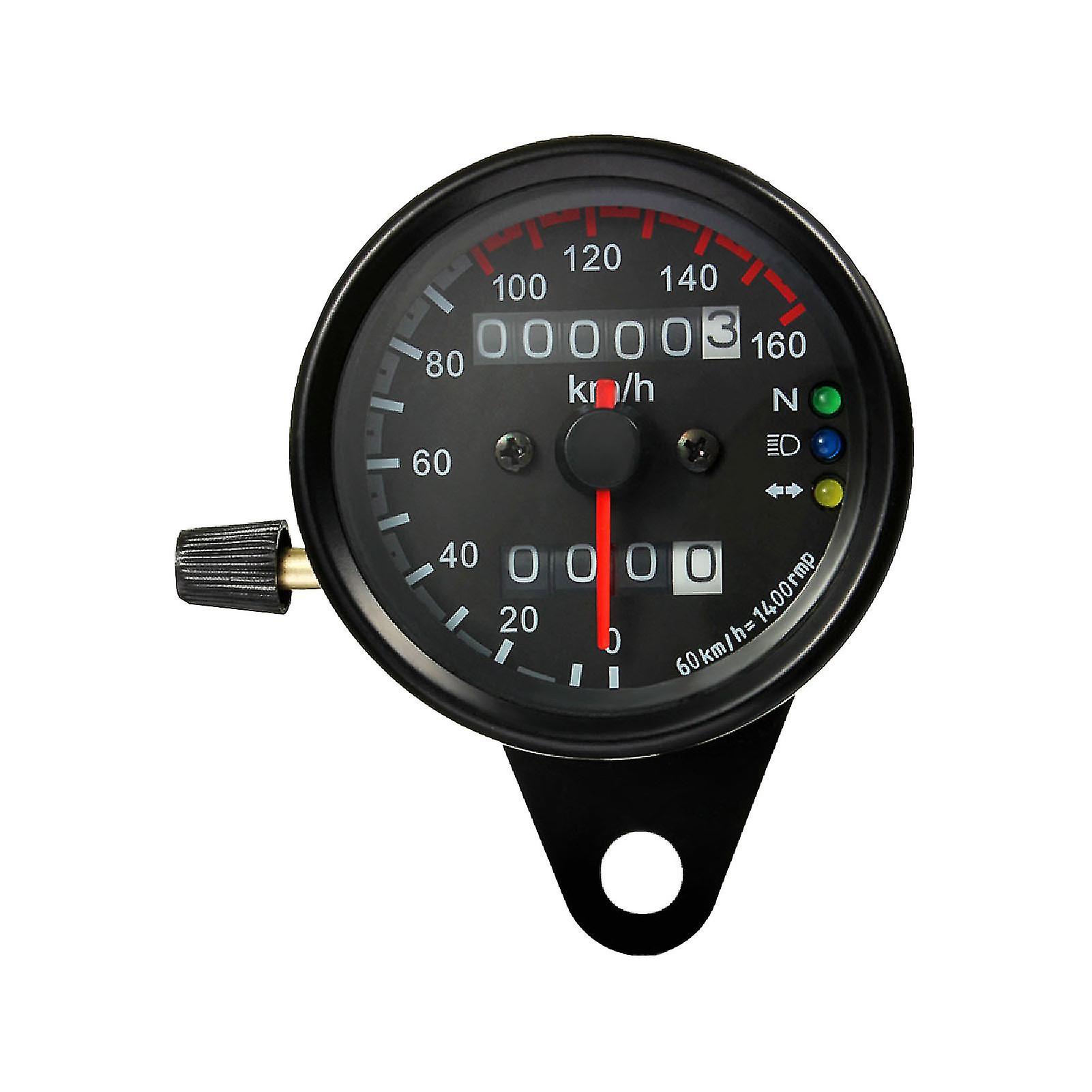 מד מהירות מעוגל 12v מד מהירות כפול מד מהירות אופנוע מד מרחק לאופנוע 12v