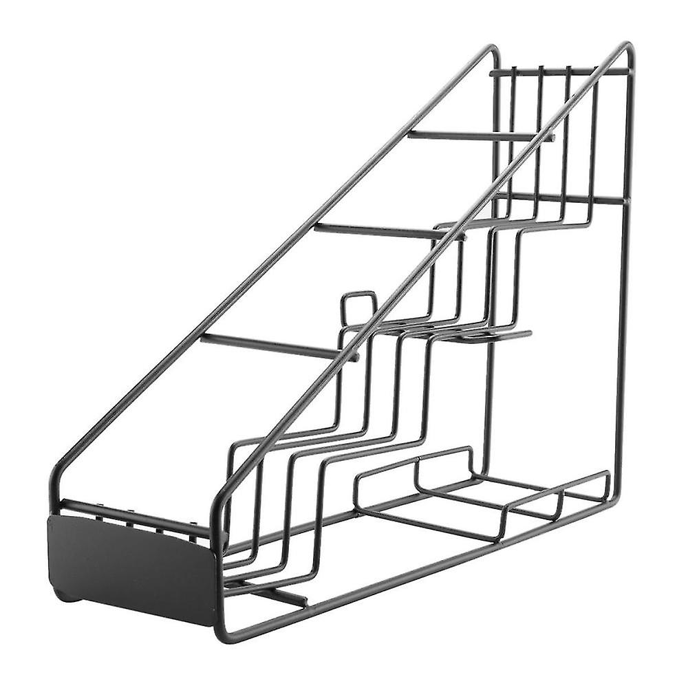 4 Bottle Wire Diplay Rack/ Syrup Rack Coffee Storage Rack Multifunction Milk Tea Cup Rack Display