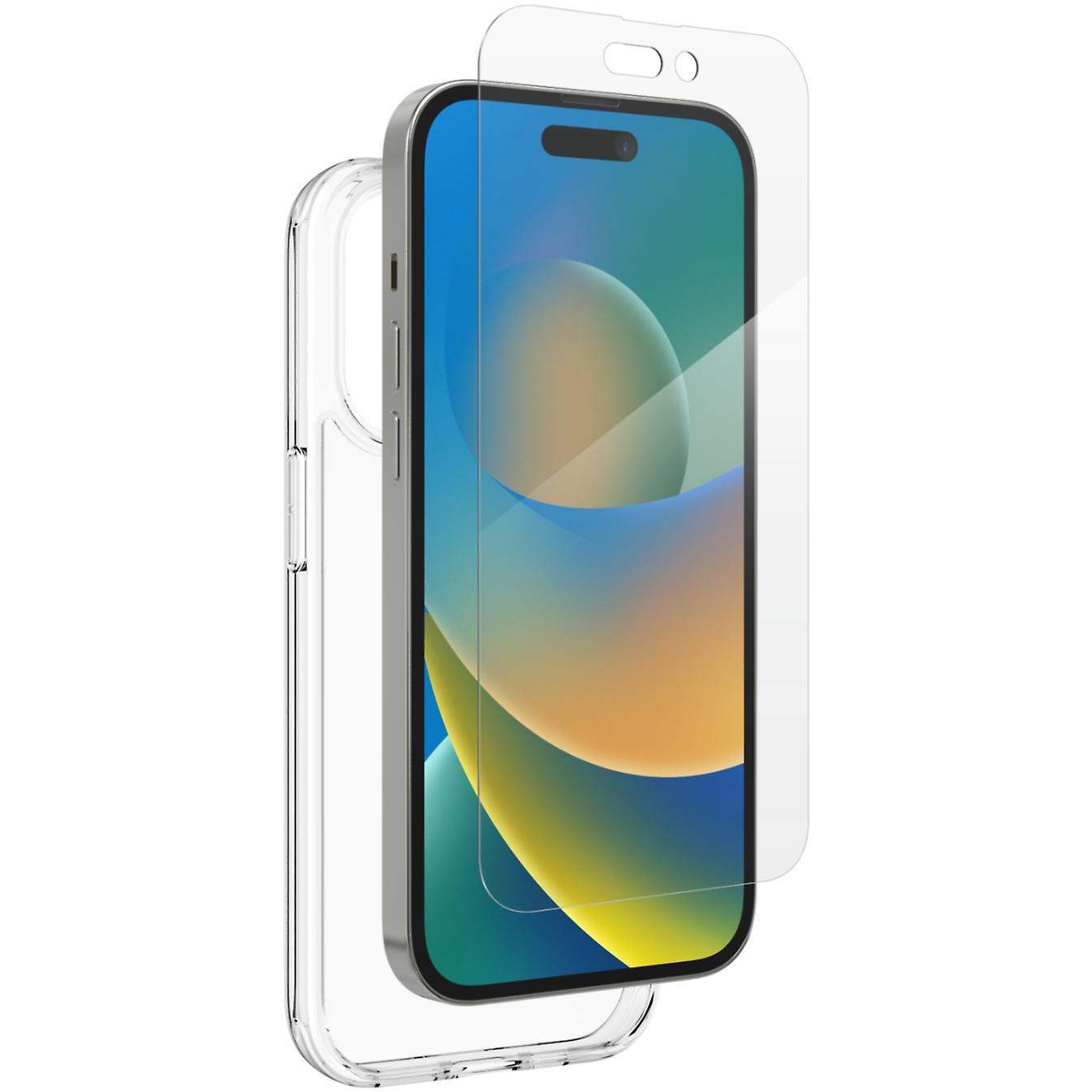 Zagg Iphone 14 Pro Bundle Pack Screen Protector + Clear Case