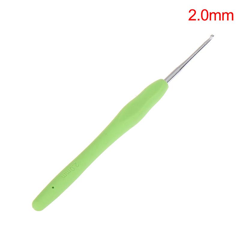 1Pc 2.0-6.0Mm Rainbow Soft Handle Crochet Rubber Handle Crochet Sewing Tools