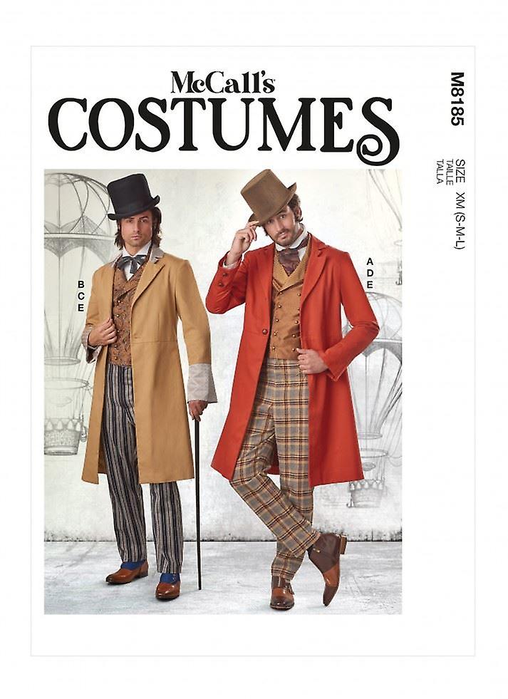 McCalls Sewing Pattern 8185 Men XN (XL-XXL-XXXL)