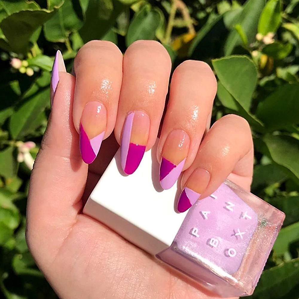 Rose Red Oblique French Manicure Patchmake Up