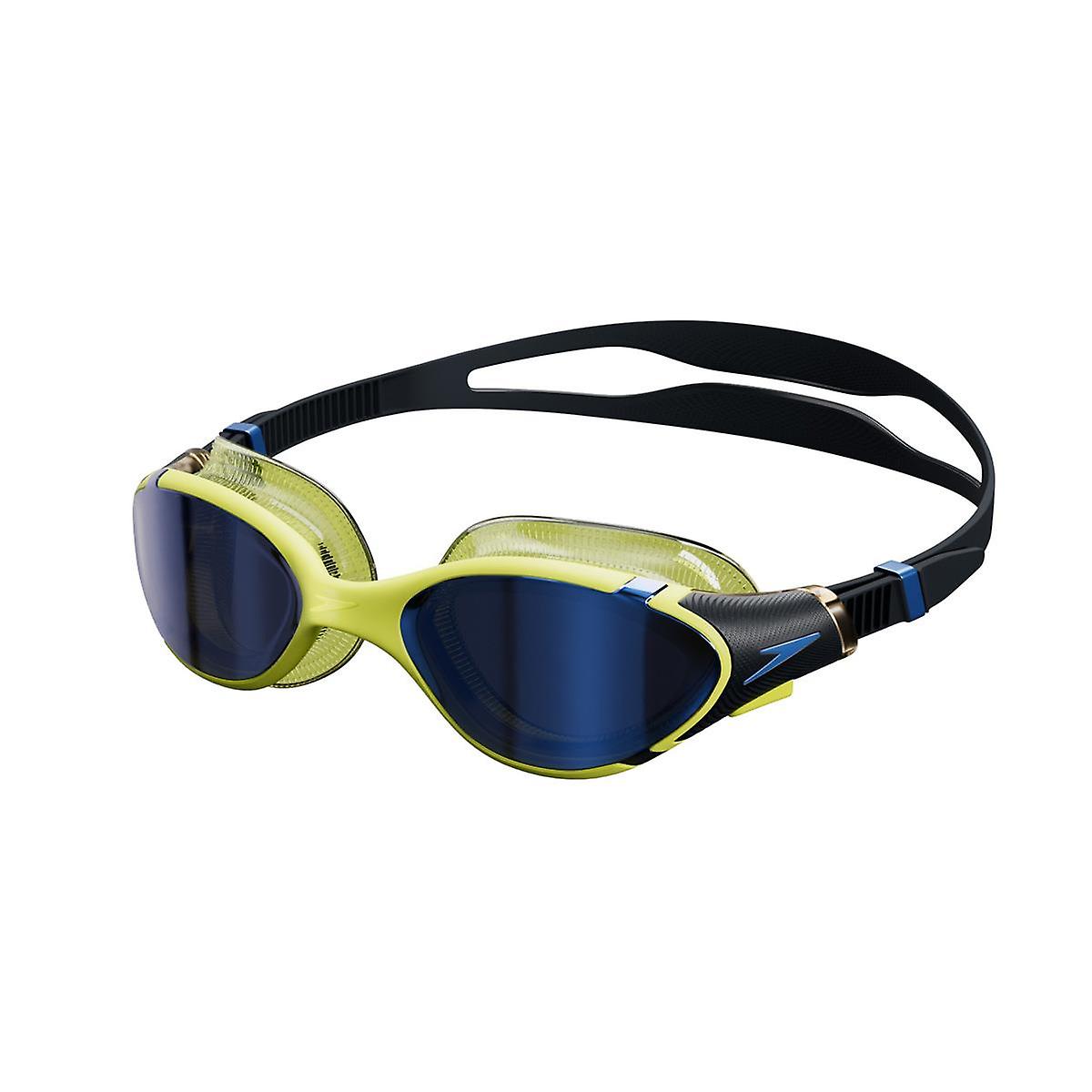 Speedo Biofuse 2.0 Mirrored Goggles - Black/ Hyper/ Sapphire Adult Unisex