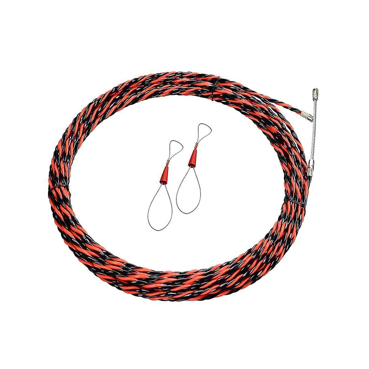 Electrical Threader Lead Tool 25m Cable Wire Guide Three-strand Wall Threader Cable Stringer With Two Tighteners
