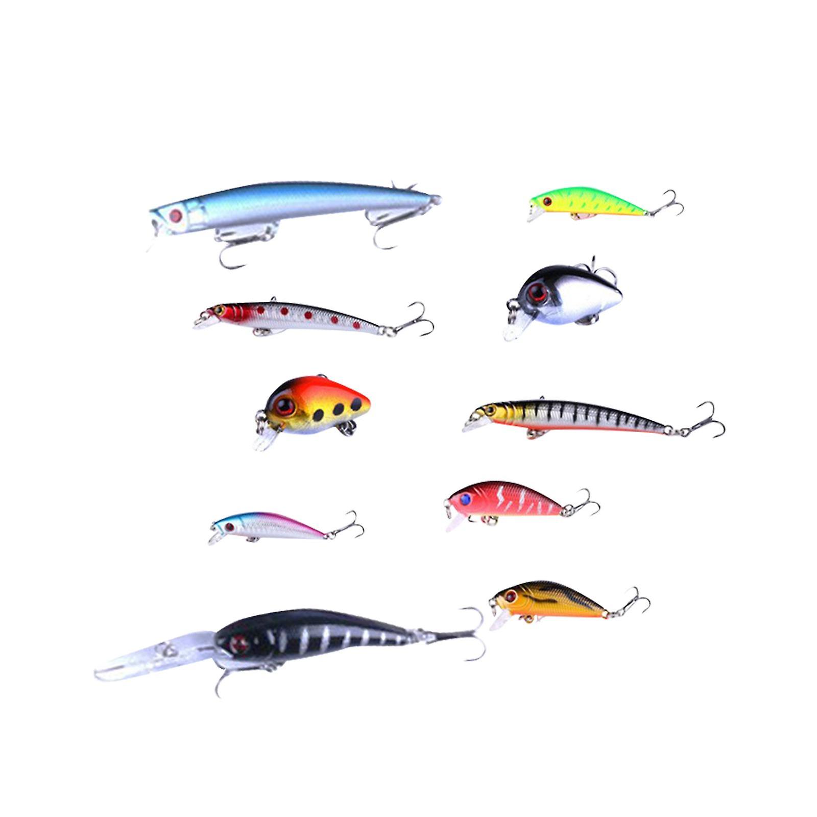 Zufällige Angelköder Swimbaits Lebensechte Kunstköder Angelzubehör 10PCS