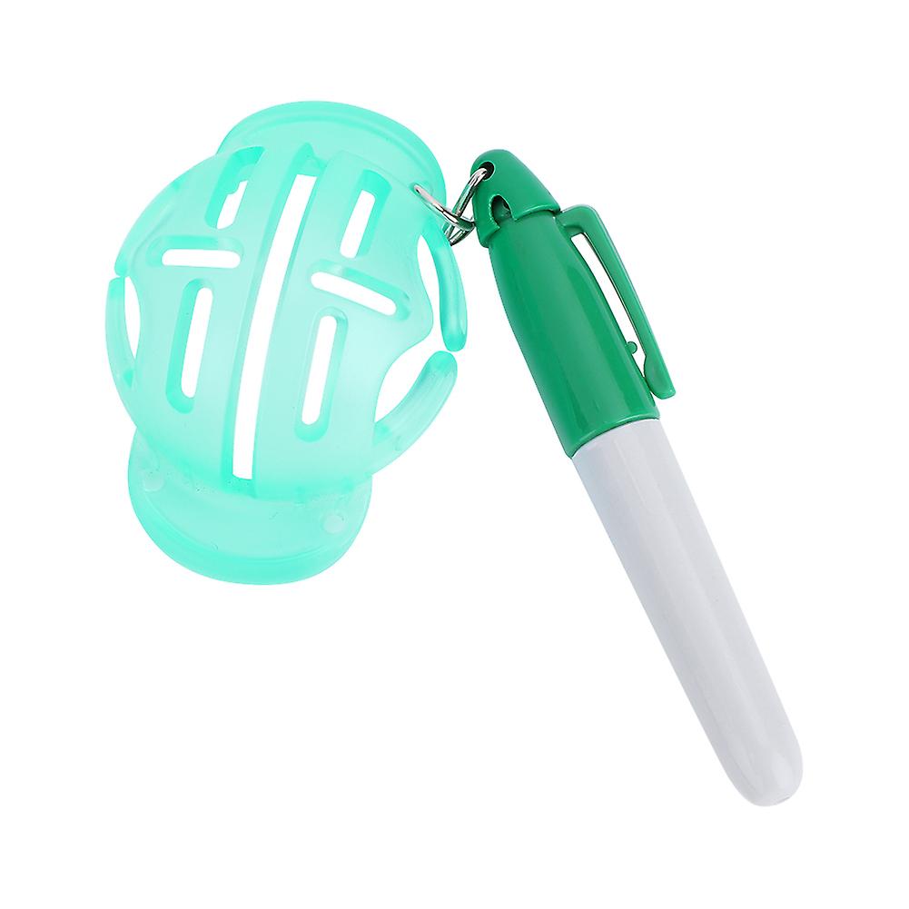Golf Ball Liner Line Marker Drawing Template Alignment Tool with Pen Accessories (Green)
