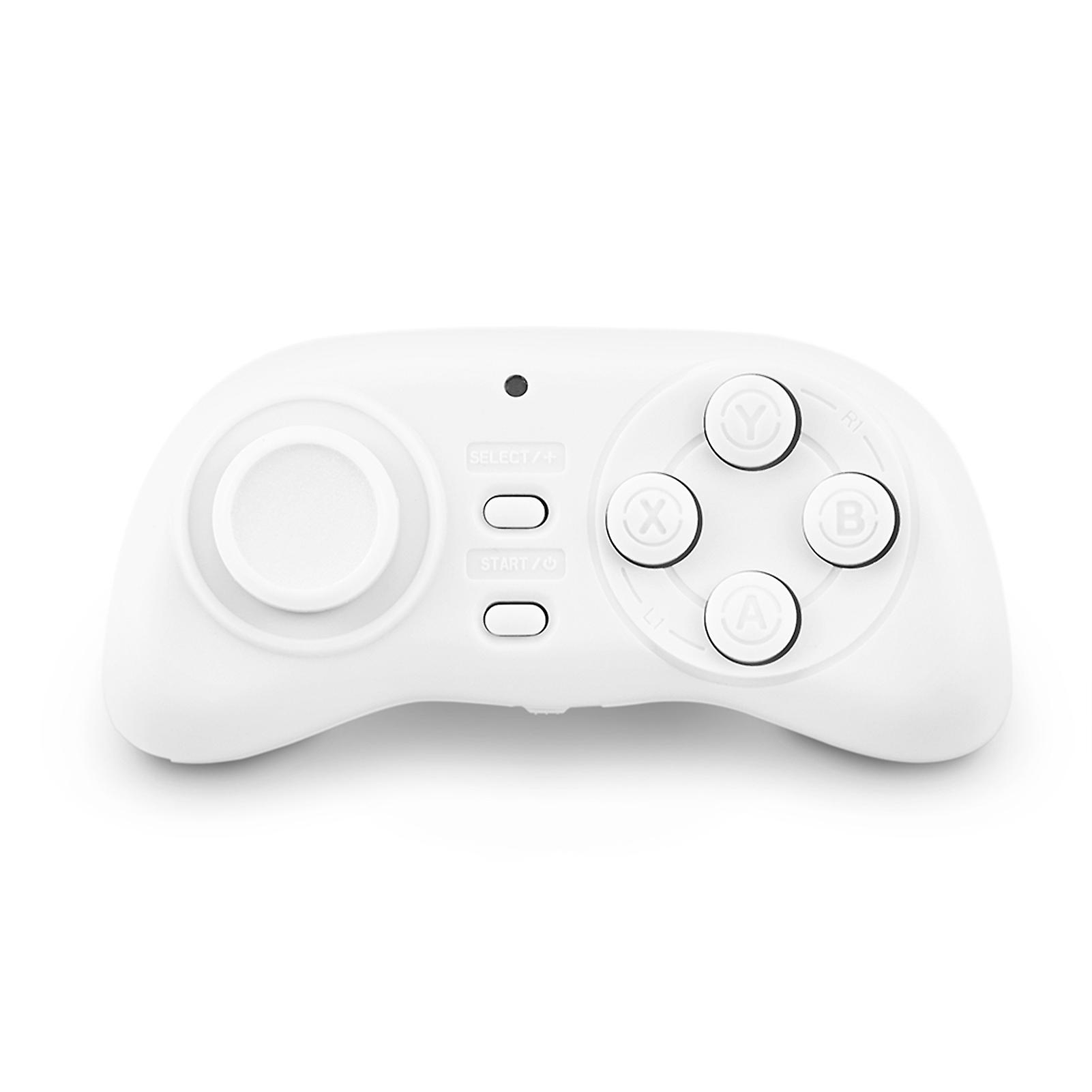 Portable Wireless Bluetooth Game Controller Mini Gamepad Joystick Handle Remote Shutter White for Android iOS PC