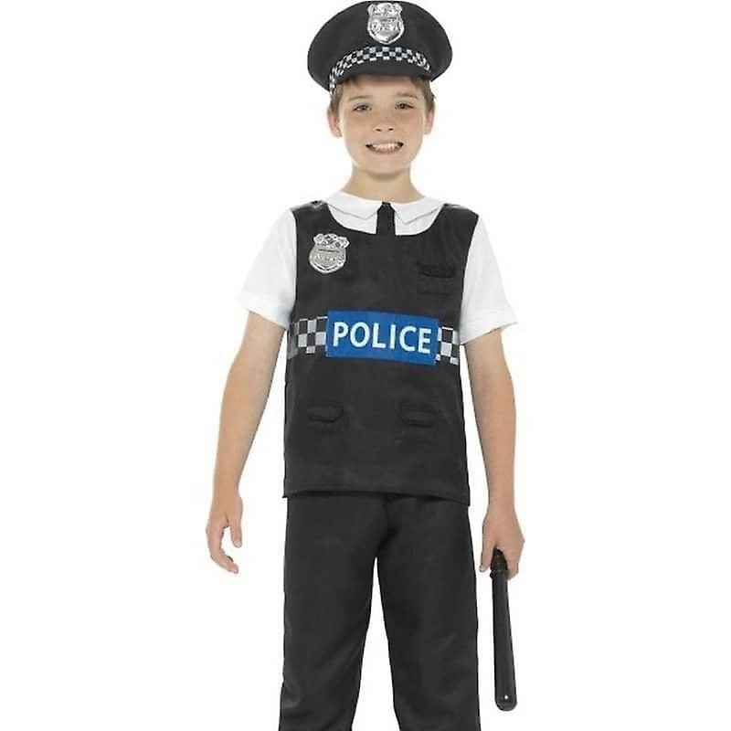 Cop Costume Kids Black White 21948l