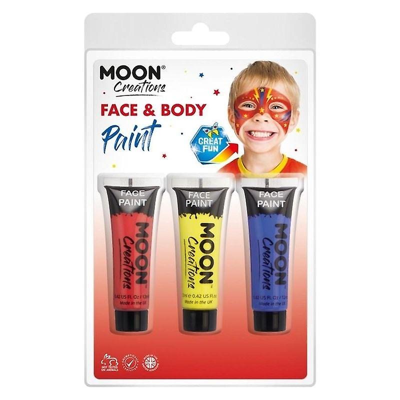 Moon Creations Face & Body Paint Superhero Set C01280
