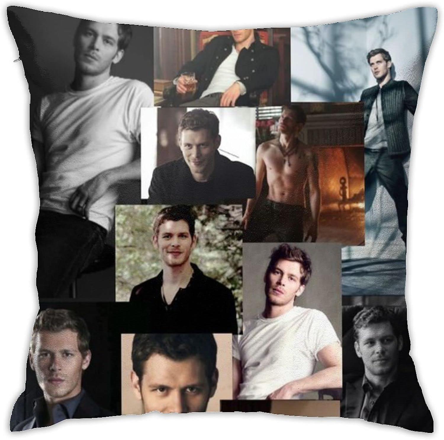 Klaus Throw Pillow Case Mikaelson Square Pillow Cover Cushion Cover For Sofa Couch Bedroom Livingroom Office Home Car Decor 18 X 18 Inch -[A653]