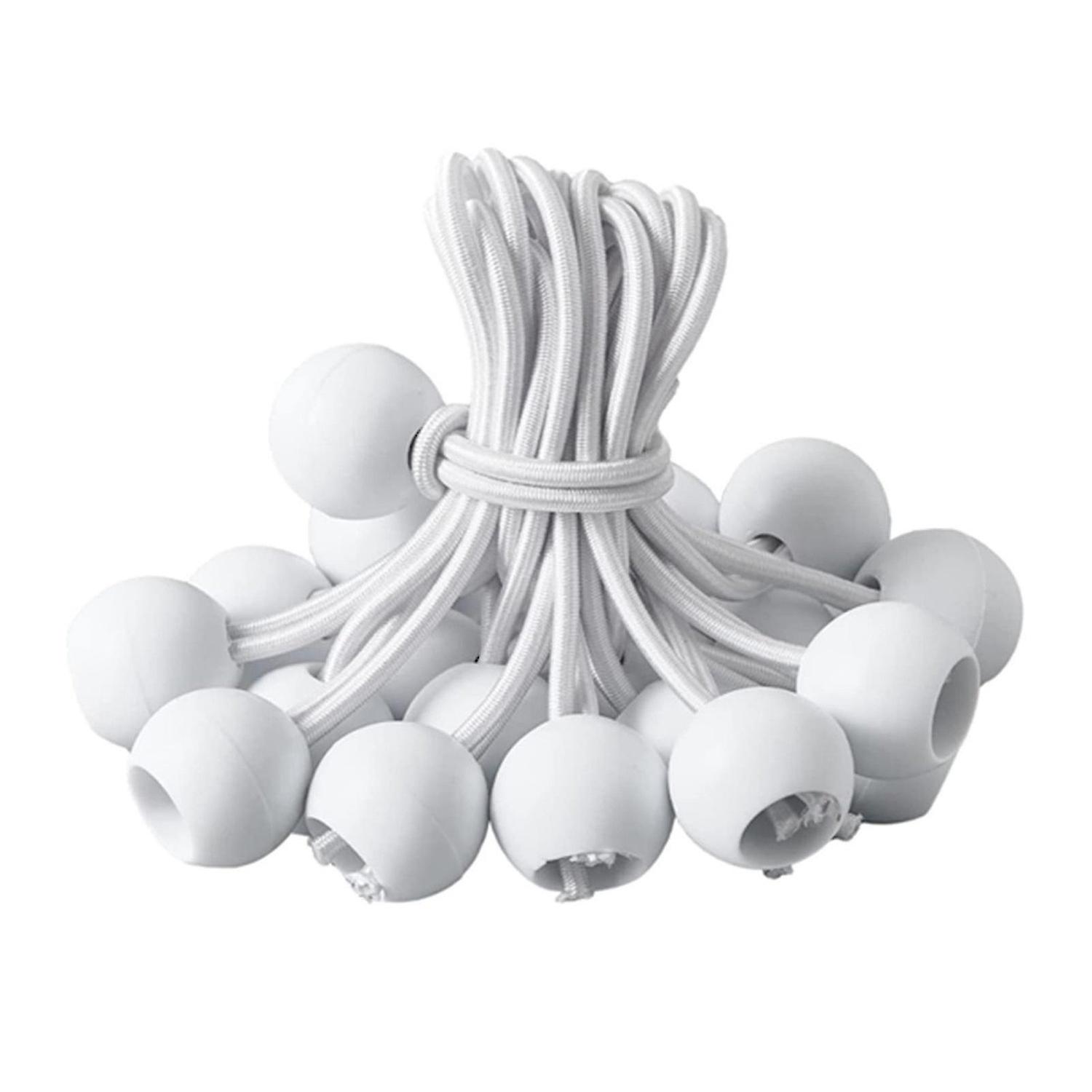 Confezione da 50 palline elastiche, palline nere, corde elastiche per teloni resistenti