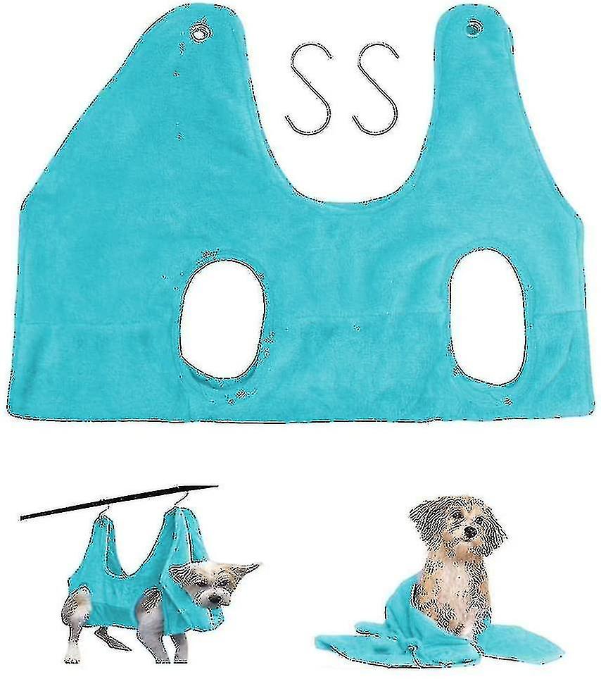 2 In 1 Pet Grooming Nail Trimming Hammock Helper Drying Towel Restraint Bag