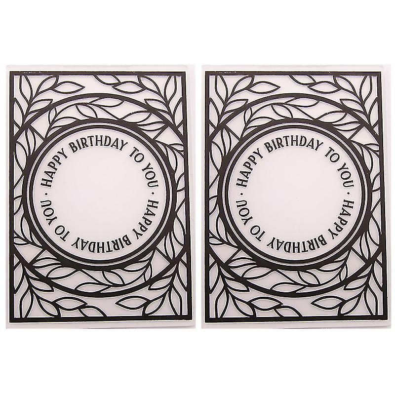 2pcs Embossing Templates For Album Scrapbooking 2pcs