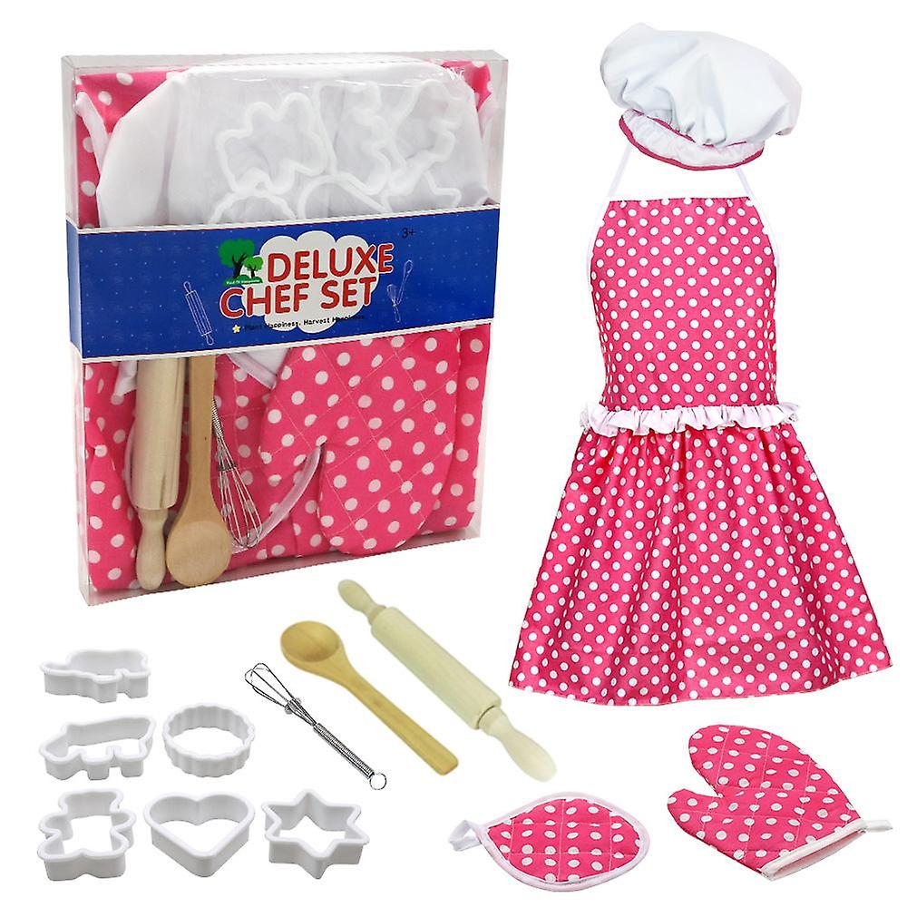 Girls Kitchen Toy Set Baking Tool Apron