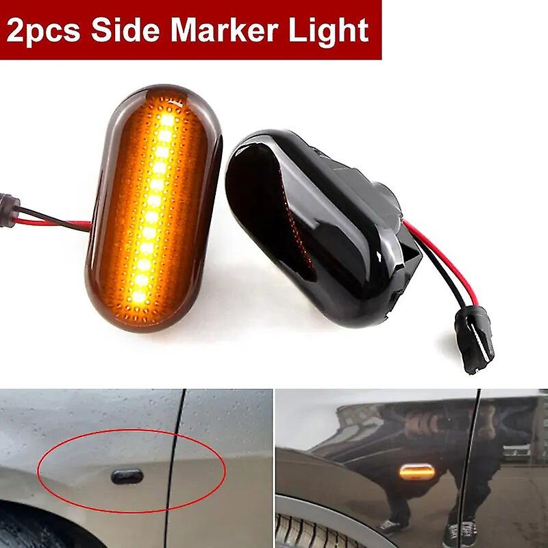 2pcs Led Side Marker Lights 12v Flowing Turn Signal Light Side Repeater Panel Lamp For Nissan For Qashqai J10 For Micra C