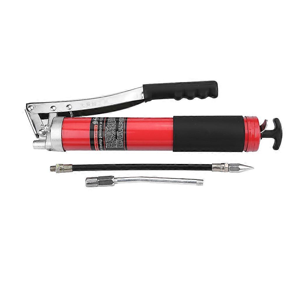 Double Pressure Bar Powerbuilt 10000 PSI 600CC Grip Heavy Duty Grease Gun Tool E2U127