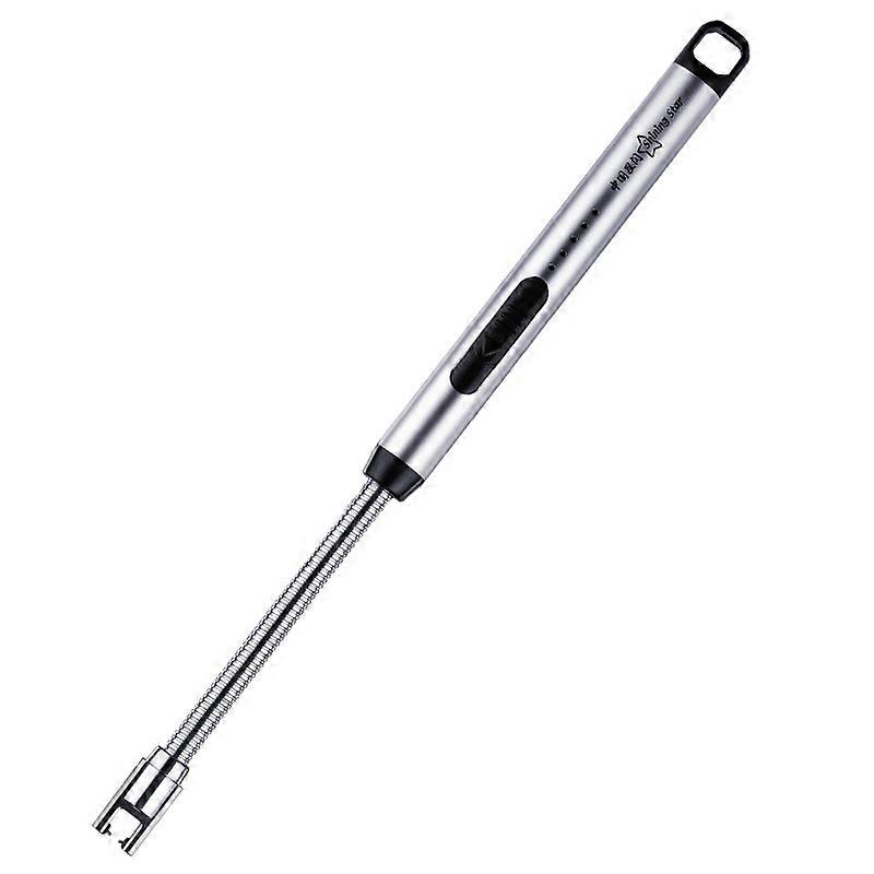 Electric Lighter Candle Lighter USB Type C Rechargeable Lighter Steel Shell & Hanging Hook with 360 Flexible Neck