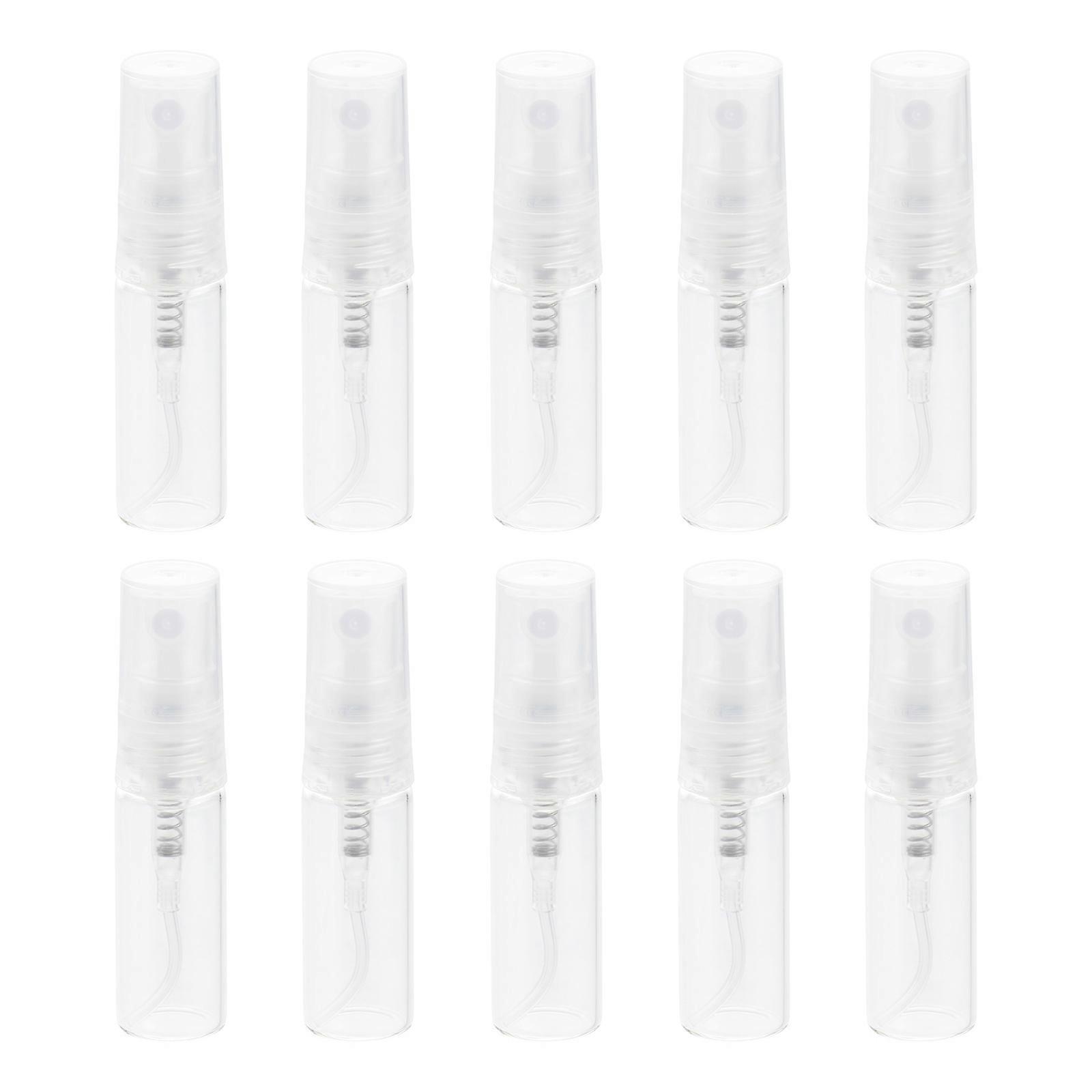 10pcs 3ML Perfume Bottles Transparent Refillable Portable Empty Containers Spray Bottles