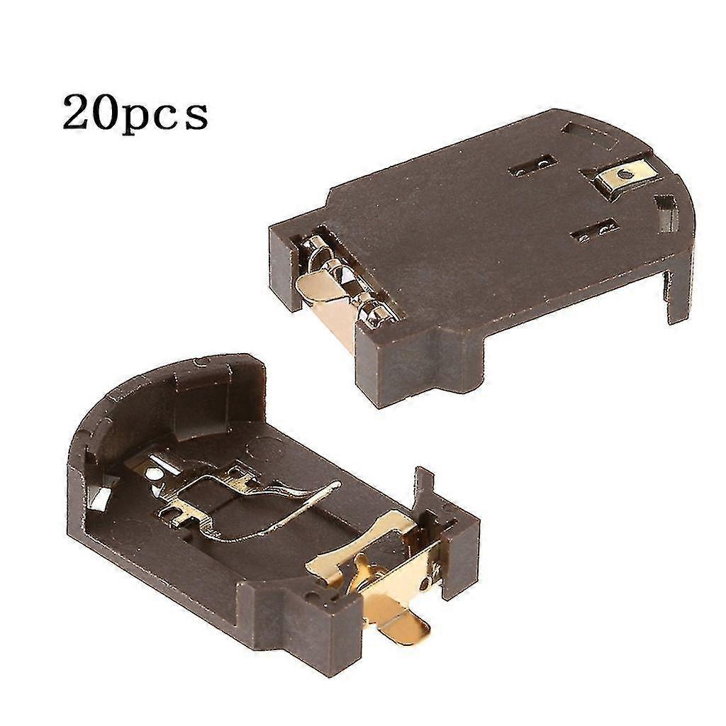 20x Cr2032 Plastic Button Cell Battery Base Holder Cell Button Socket For Smd