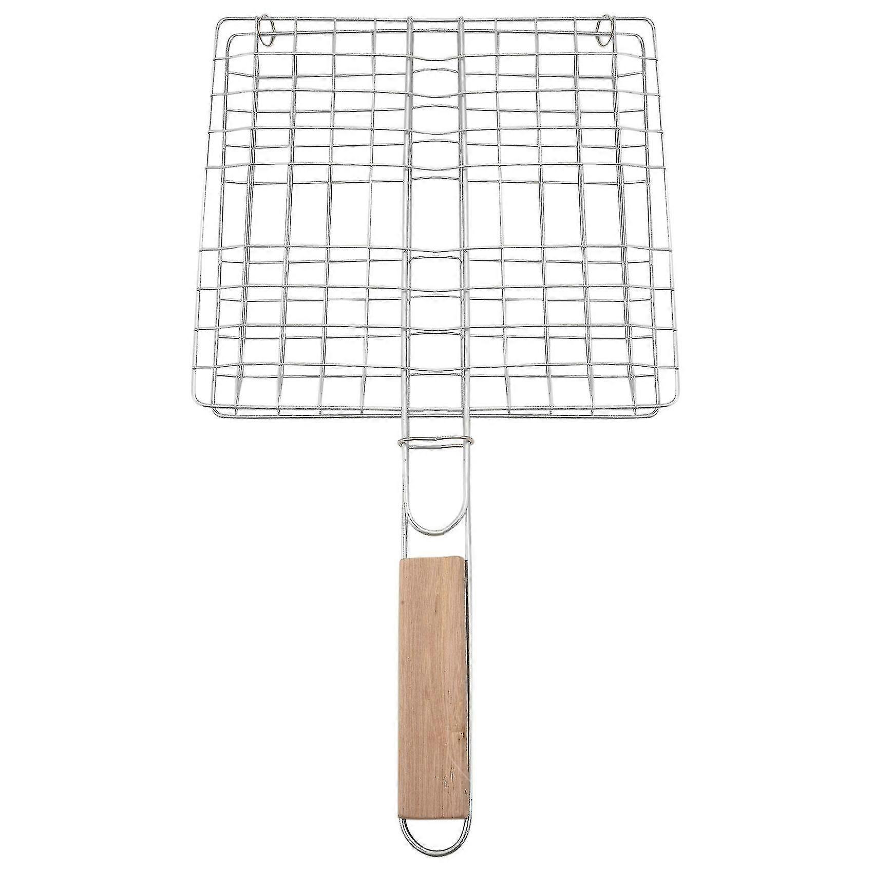 Bbq Net Basket Grilling Baskets For Fish Folding Vegetable Barbecue Wire Grid Rack Bbq Accessories