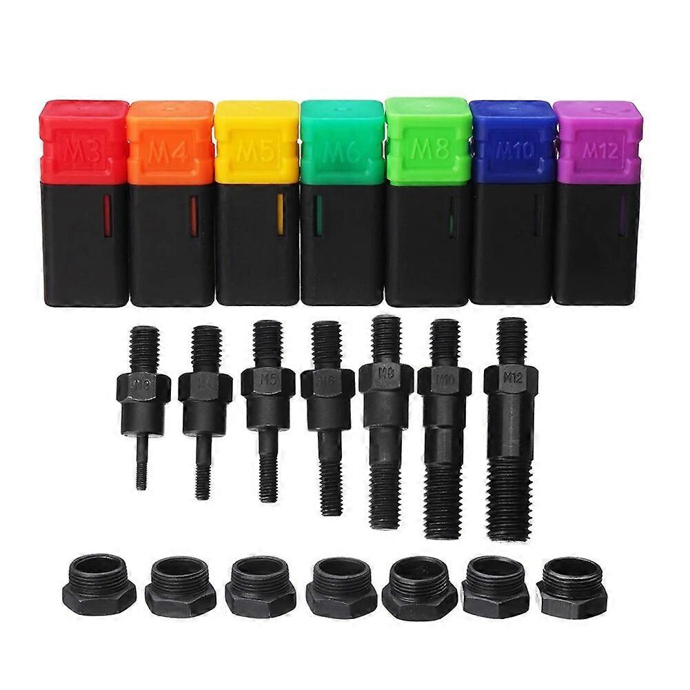 M3-M10 Professional Rivet Nut Tool Manual Riveter Threaded Nut Riveting Kit With Metric Mandrels Riveter Tool Part Replacement