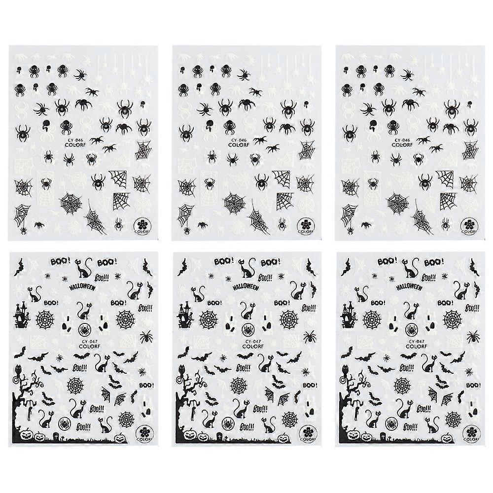 NEWハロウィンネイル女性と女の子のためのフェイクネイルプレス