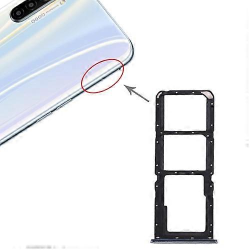 For Realme X2 SIM Card Tray + SIM Card Tray + Micro SD Card Tray