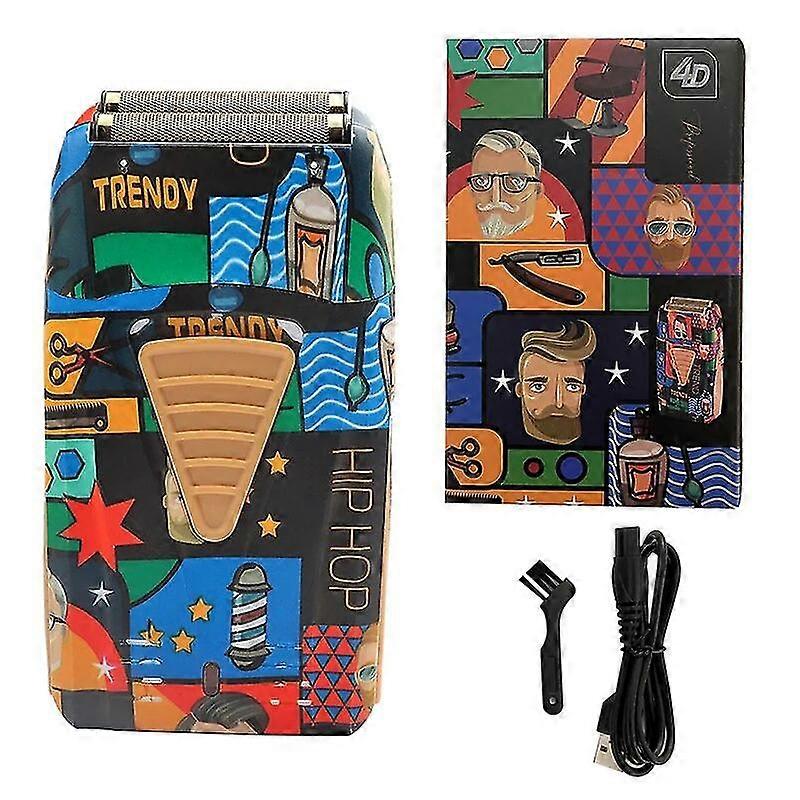 Barber Shaver Shaper Electric Shaver Rechargeable Beard Usb Electric Razor For Oil Head Bald Head Shaving Machine Graffiti