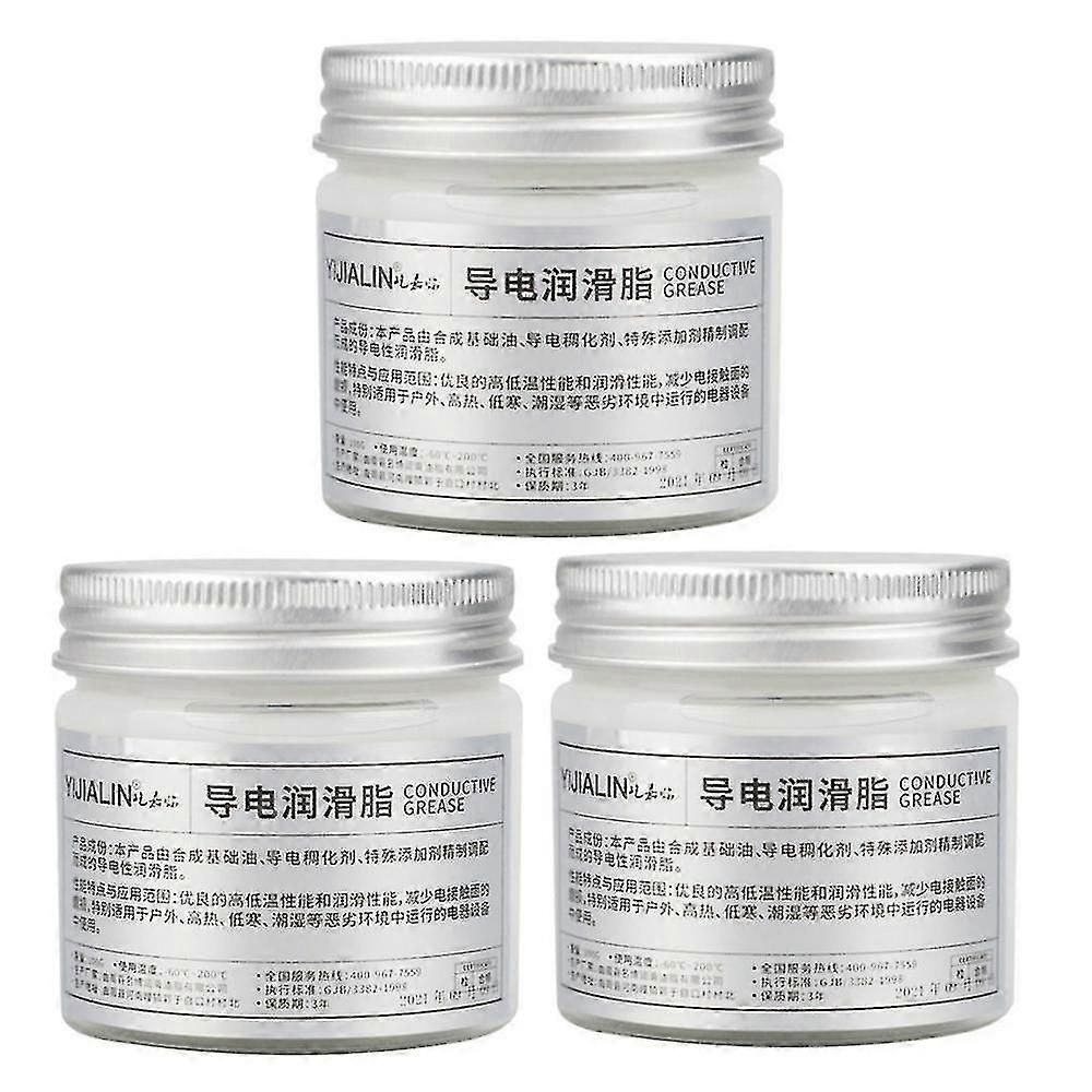3Pcs 100g Electric Contact Grease Conductive Paste Electricity Compound For Power