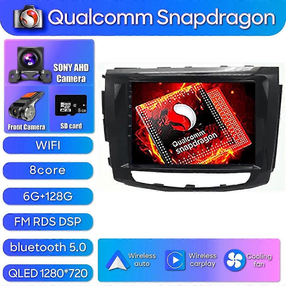 Qualcomm Snapdragon Autoradio Multimedia Video Player Sony Cam Android 13 Für Große Mauer GWM STEED Greatwall Wingle 6 Navigation