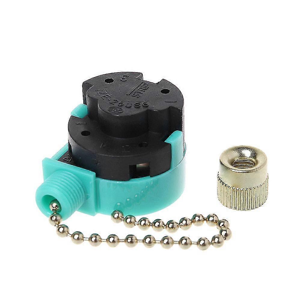 3a/250v 6a/125v Zipper Switch 3 Speed Pull Chain Nickel Fan Wall Switch