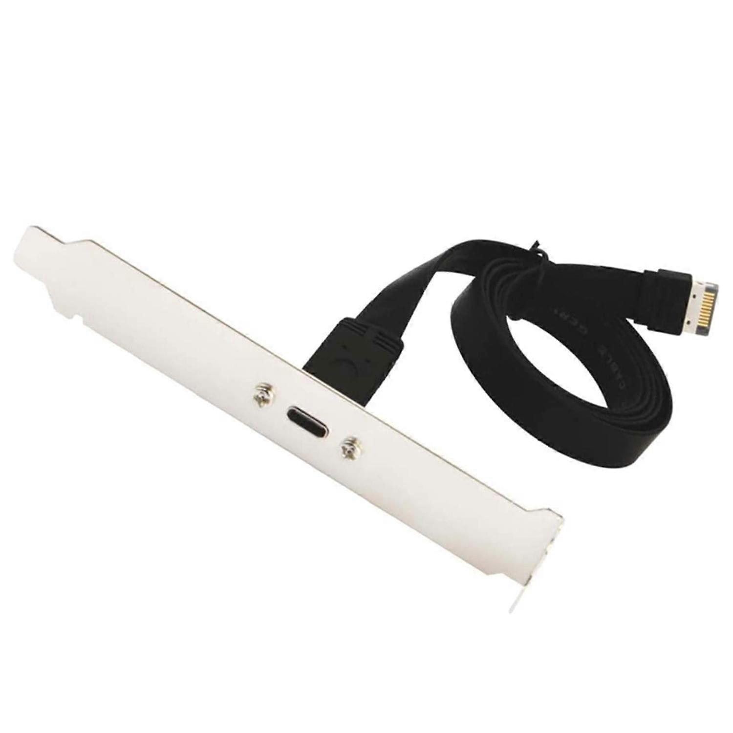 USB 3.1 Type C Front Panel Header Extension Cable,Type E to USB 3.1 Type C Cable,Internal Adapter C