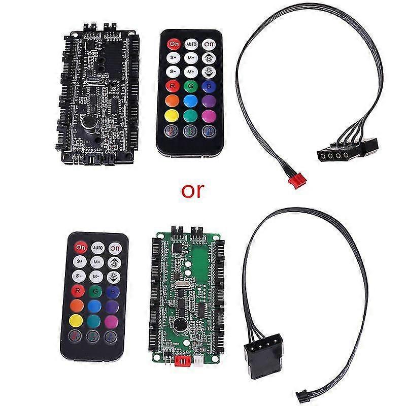 Remote Control Panel Rgb Interface Led Fan External Hub Connector Controller 21