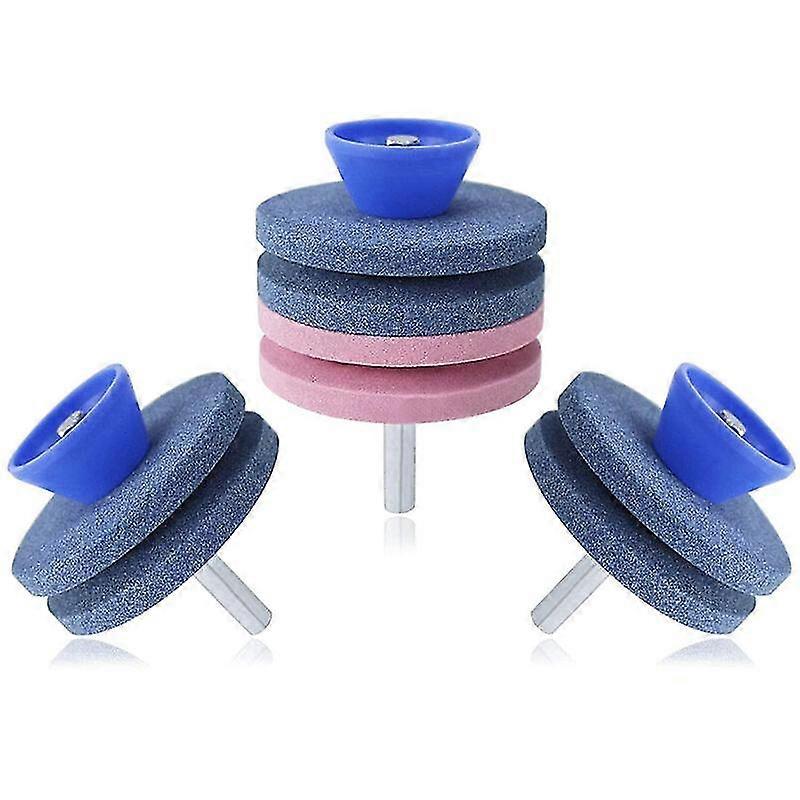 3-delt kvern for gressklipperkniver, gressklippersliper, slipeskive