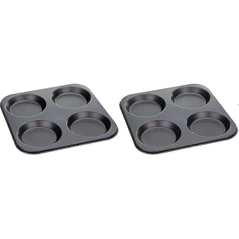 4 Cup Pudding Tray, Black (Pack of 2)