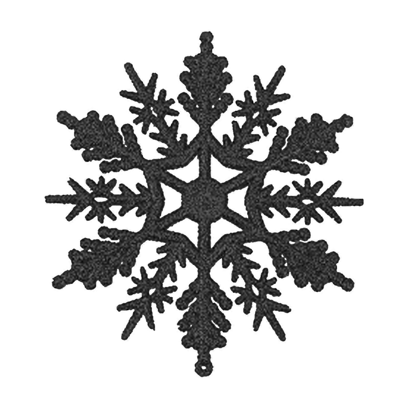 24%スノーフレーククリスマスデコレーションクリスマスツリーデコレーション会場プログラムペンダント5cm