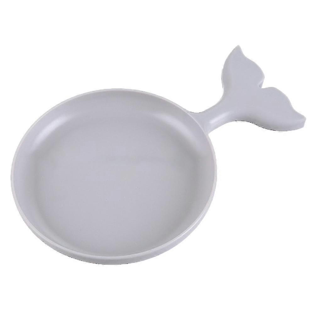 Fish Shape Serving Plate Desserts Tray Fruit Snack Dish Dinnerware Tableware Grey
