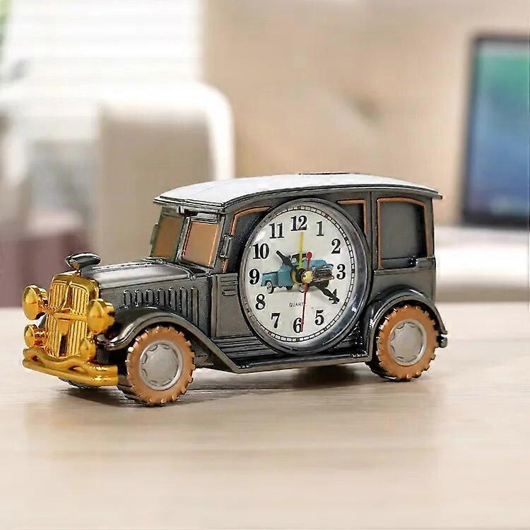 Vintage Car Alarm Clock Vintage Nostalgia Digital Pointer Plastic Table Clock