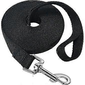 Mainiusi 6m Long Dog Leash With Padded Handle, Long Dog Leash 6m Long Dog Training Leash Tracking Obedience Training (black, 6m)
