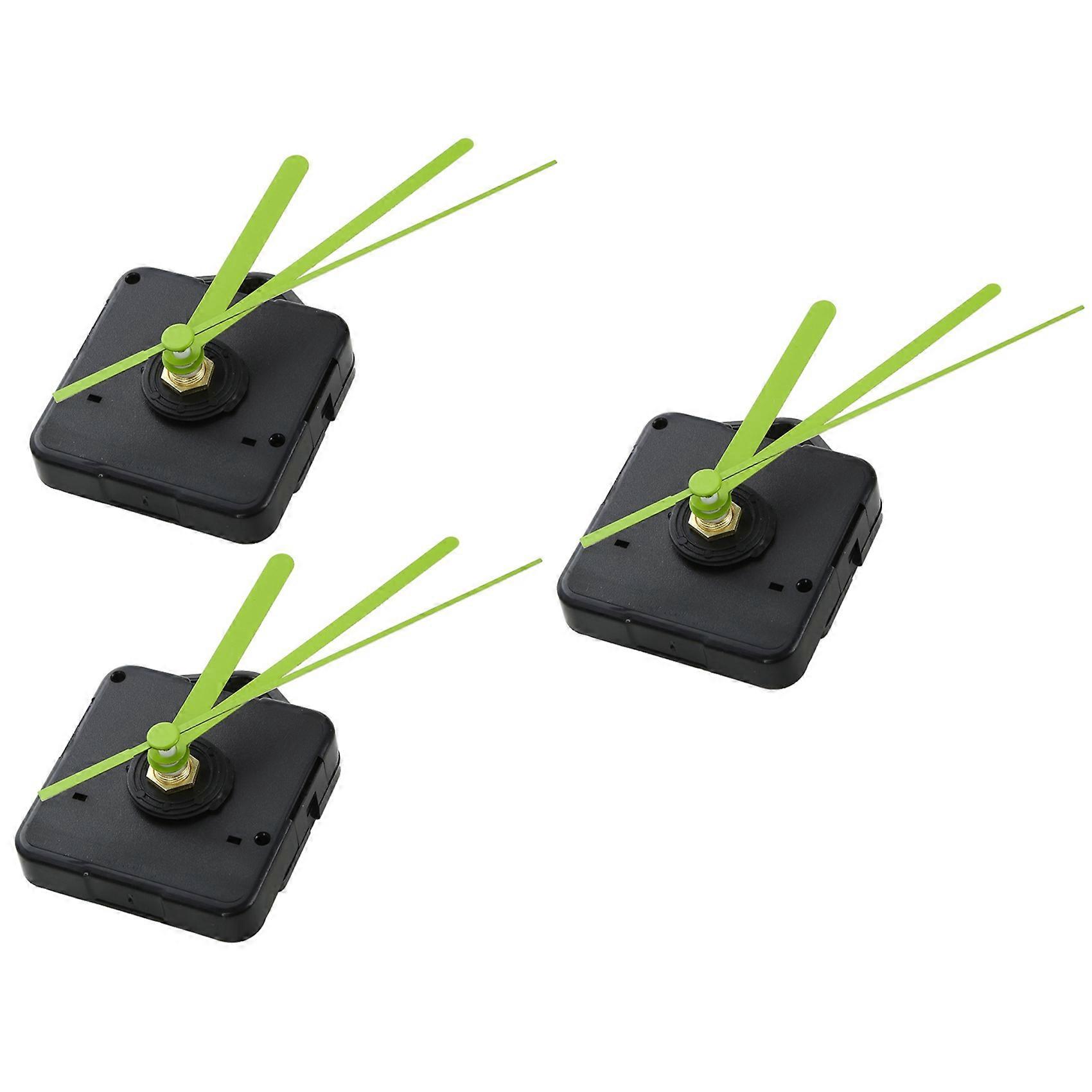 3X Quartz Movement Wall Clock Movement Mechanism Silent Mode DIY Repair Replace Parts Kit Home Deco