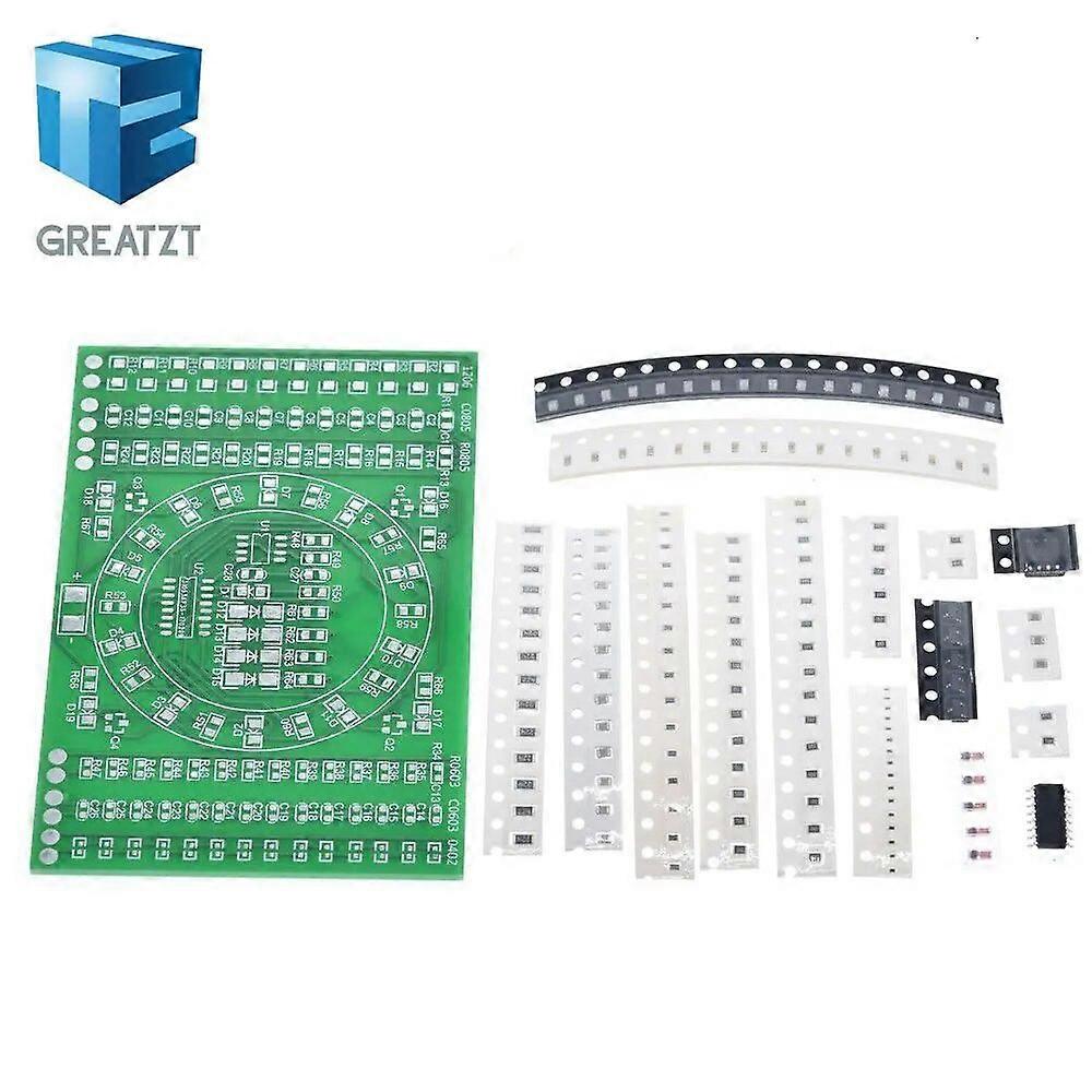 DIY Kit SMD Rotating Flashing LED Components Soldering Practice Board Skill Electronic Circuit Training Suite Electronic DIY Kit