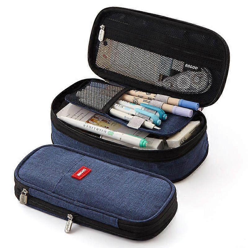 Pencil Case with Compartments - Large Capacity for School & Office