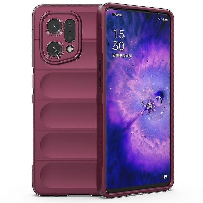 For Oppo Find X5 Shockproof Flexible Soft Tpu Anti-slip Edge Cell Phone Protector Rugged Back Case