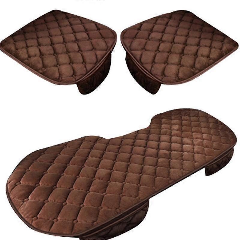 1Set Auto Plush Seat Cover Cushion Protector Front Rear Pad Case