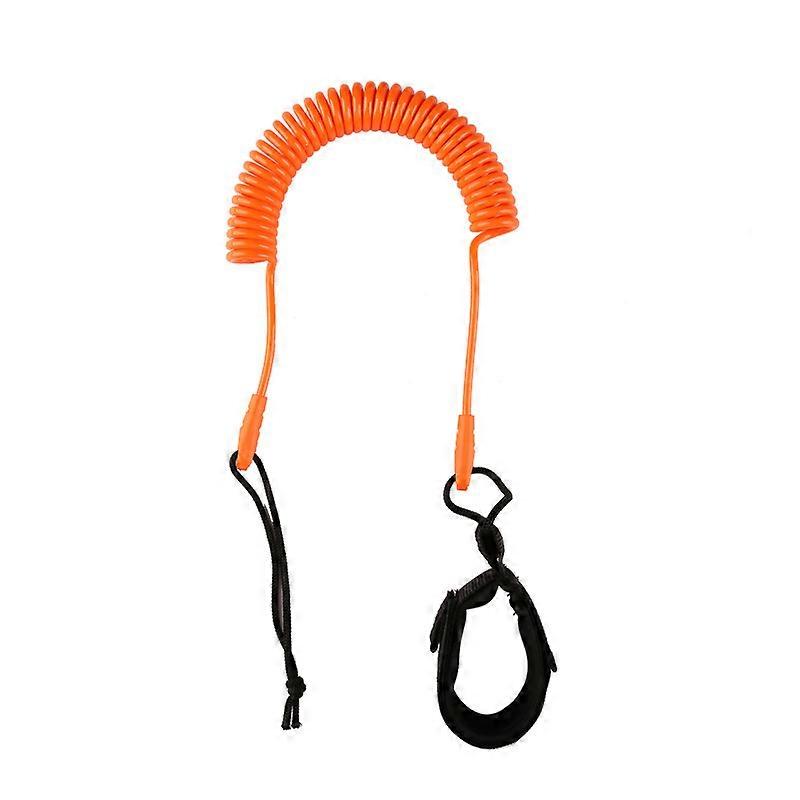 Couleur orangeLeash de Surf Enroul Leash pour Planche de Surf 5.5 mm Laisse de Planche de Surf 10Ft Surfant Sup Laisse en TPU Surfboard Leash Paddle L