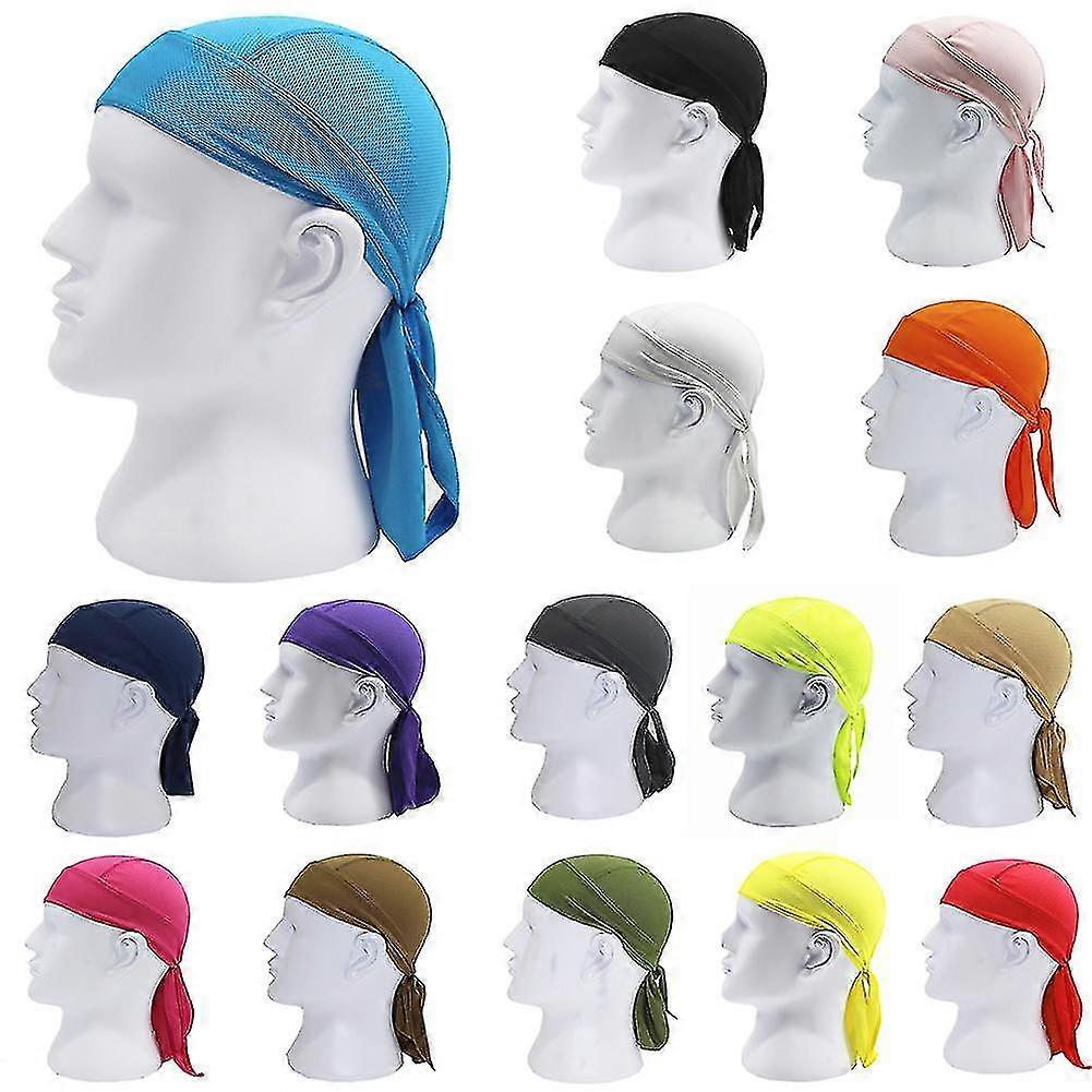 Solid Color Breathable Motorcycle Headscarf Bandana Cap